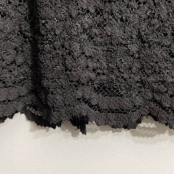 Worthington Women’s Black Lace Pencil Skirt Size 4 Gothic Romantic Whimsigoth - Picture 5 of 9